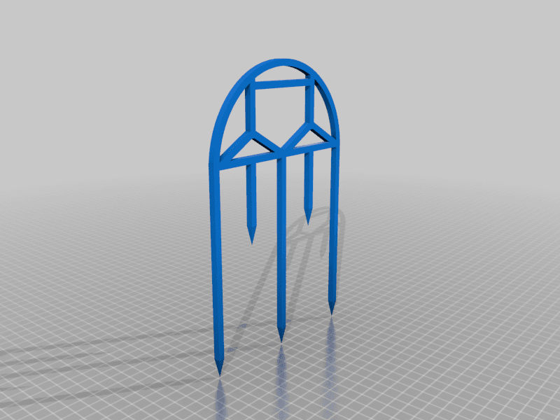 Trellis For Small Plants with FreeCAD Project Source 3d model
