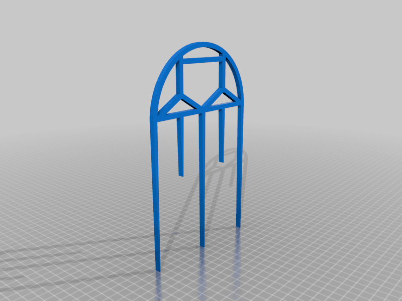 Trellis For Small Plants with FreeCAD Project Source 3d model