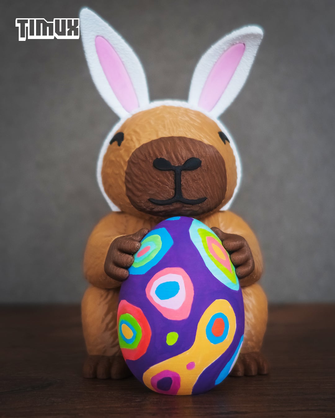 CAPYBARA WITH EASTER EGG 3d model