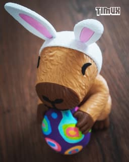 CAPYBARA WITH EASTER EGG 3d model