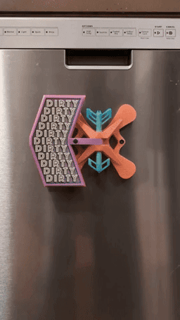Dishwasher Status Indicator ||CLEAN // DIRTY|| 3d model