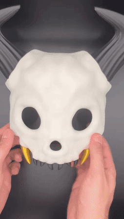 SCARY SKULL BONE MASK 3d model