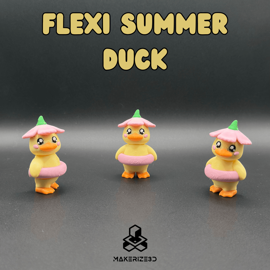 Flexi Summer Duck 3d model