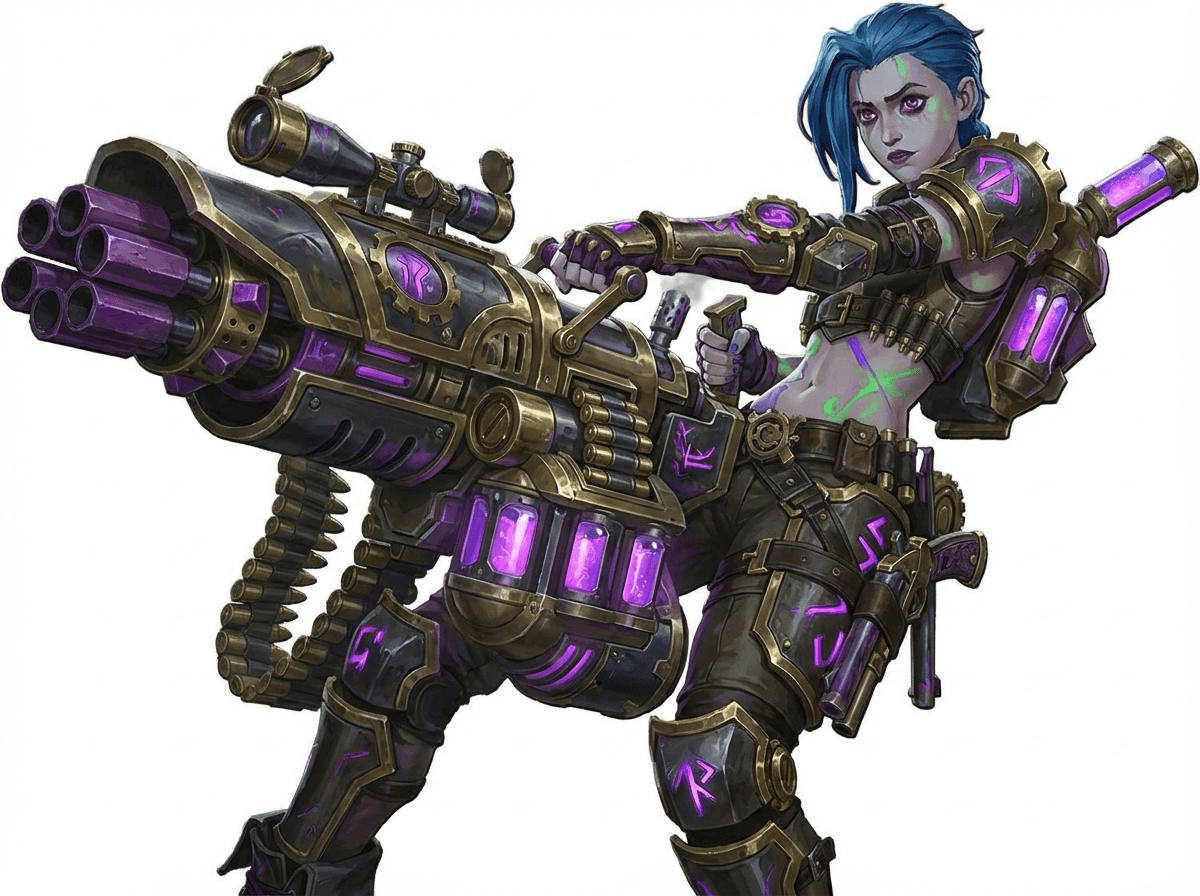 Jinx with Mod Gun 3d model