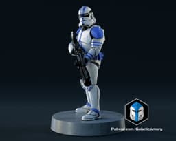 Clone Trooper Figurine - Assault 3d model