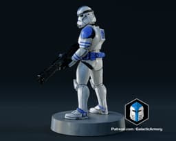 Clone Trooper Figurine - Assault 3d model