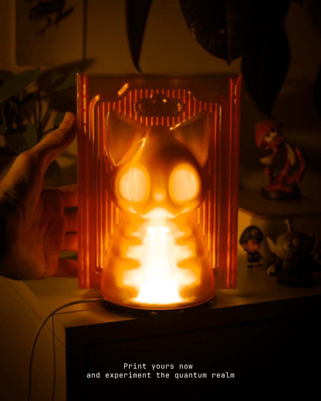 Quantum Kitty Lamp 3d model