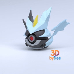 Kyurem (Black) Pokeball 3d model