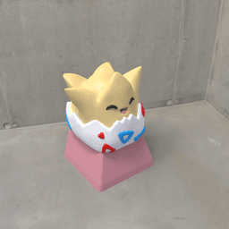 Togepi keycap 3d model