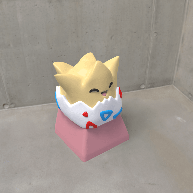 Togepi keycap 3d model