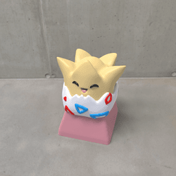 Togepi keycap 3d model