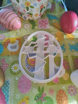 Easter Egg Cookie Cutters 3d model