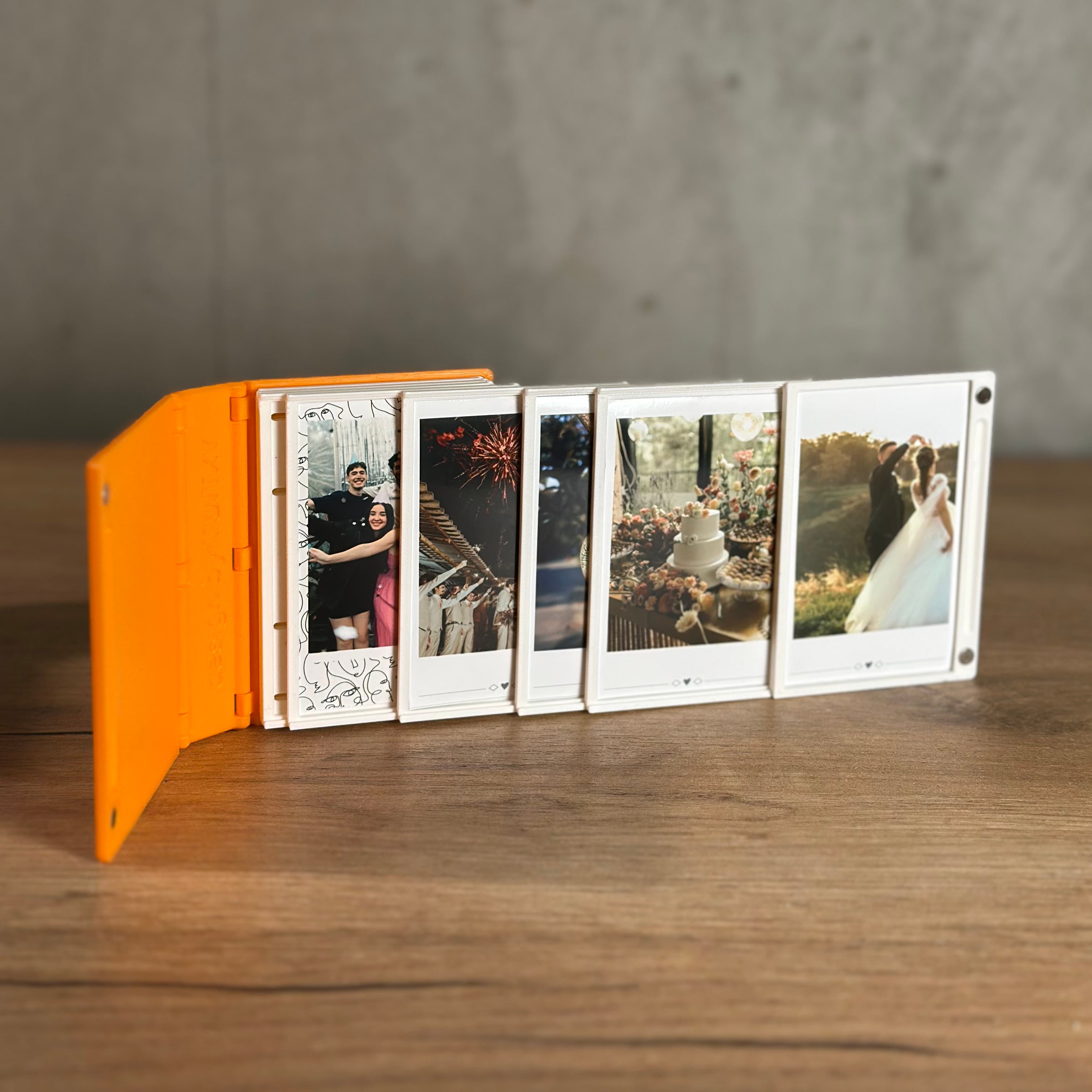 Sliding Photo Book – Instax Mini Frame 3d model