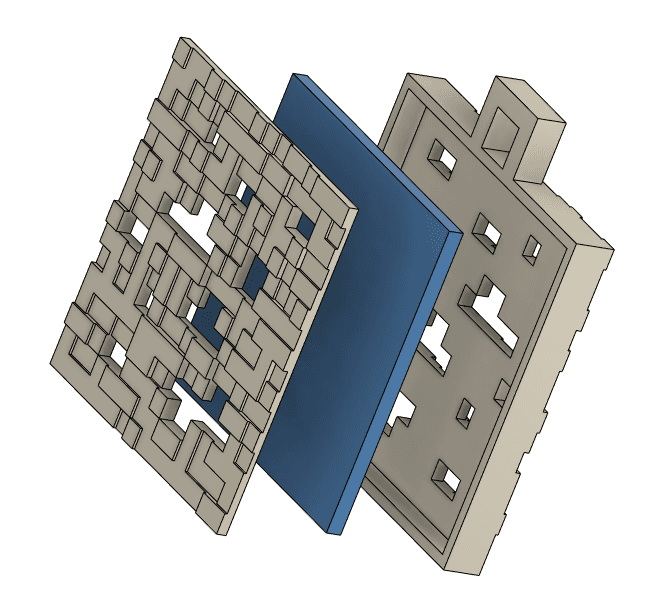Diamond Ore Keychain 3d model