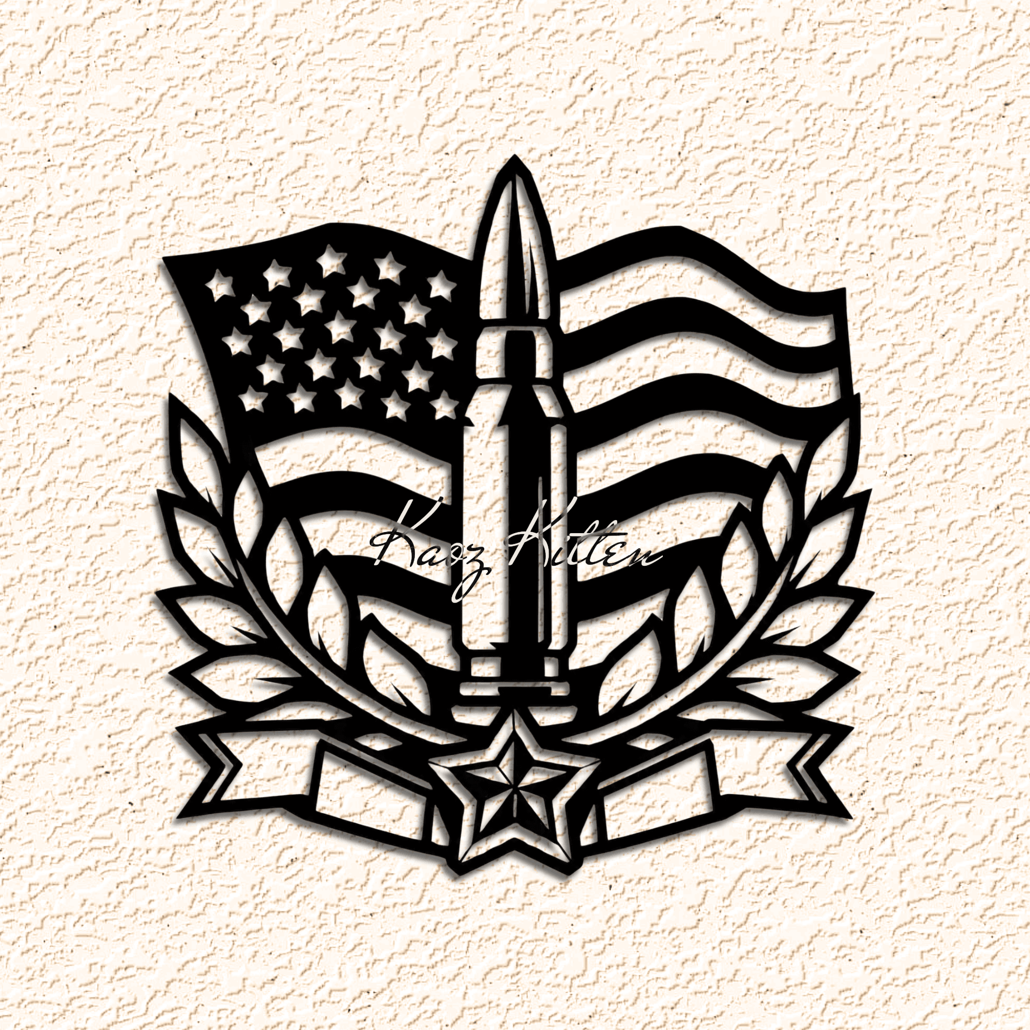 memorial-day-bullet Wall Art Home Decor 3d model
