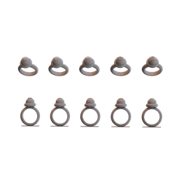 Captain Planet Ring Collection 3d model