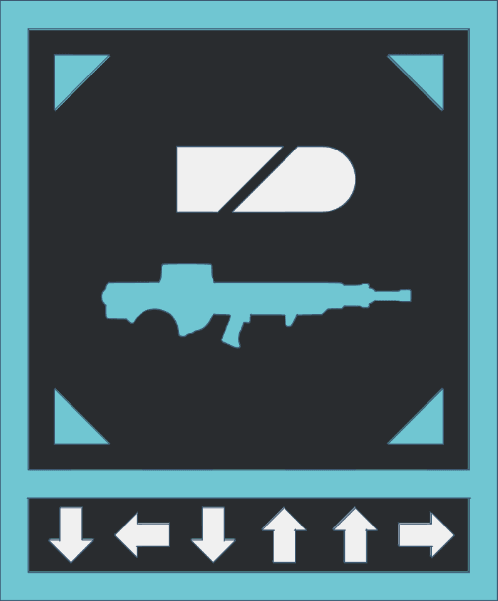 Helldivers 2 Stratagem Plaque (Autocannon) 3d model