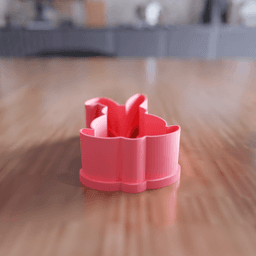 Easter Bunny Cookie Cutter Set 3d model