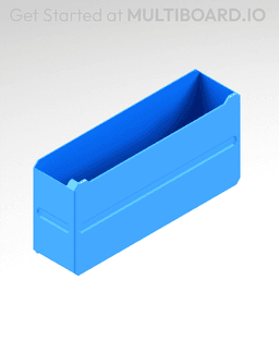 4x2x1 LU - MultiBin Simple Drawer 3d model