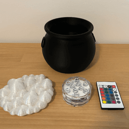 LED Cauldron Halloween Decoration 3d model