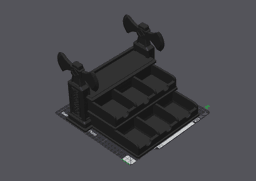 twin axe display stand 3d model