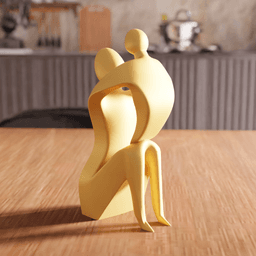 Abstract Parent and Child Sculpture 3d model