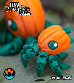 Tiny Pumpkin Octopus 3d model