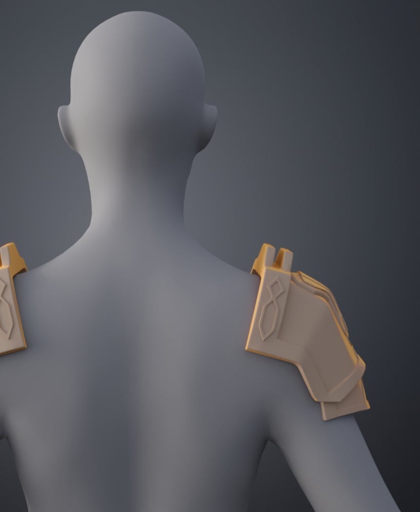 Arcane Enforcer Vi Shoulder Armor 3d model