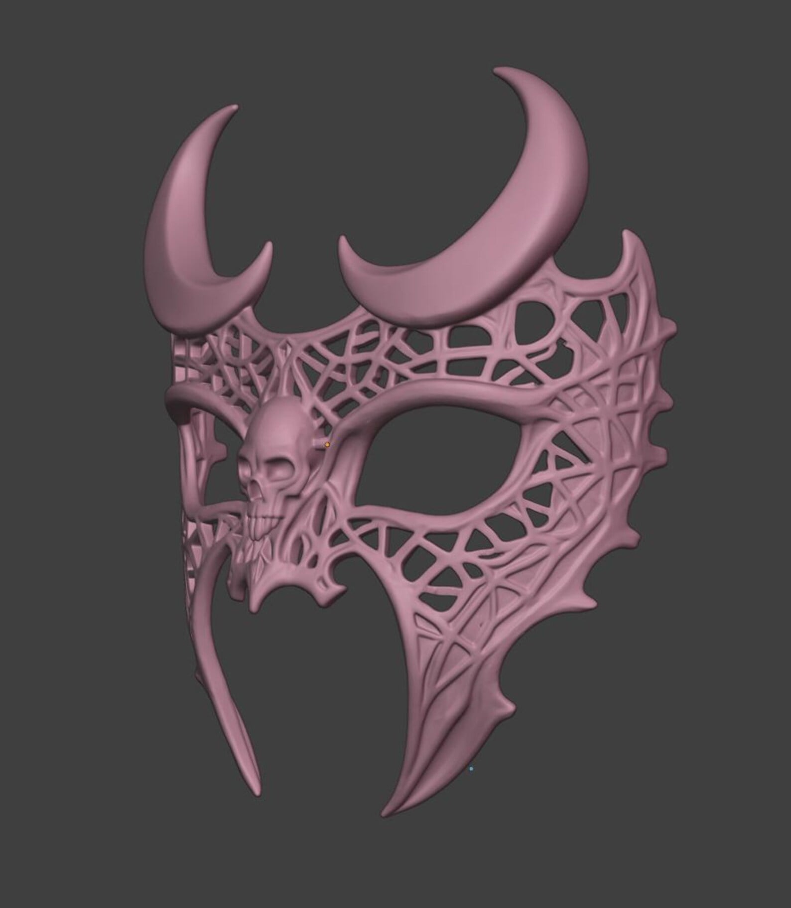 Moonveil Lattice Mask 3d model