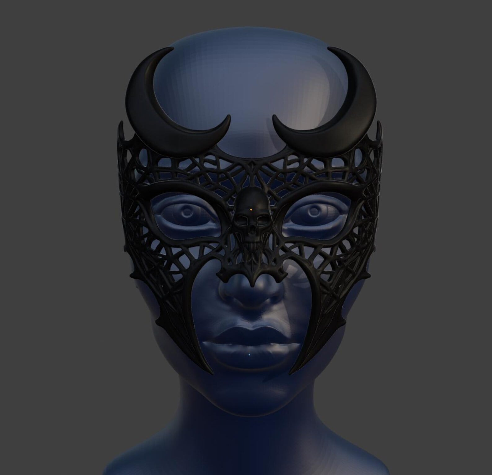 Moonveil Lattice Mask 3d model