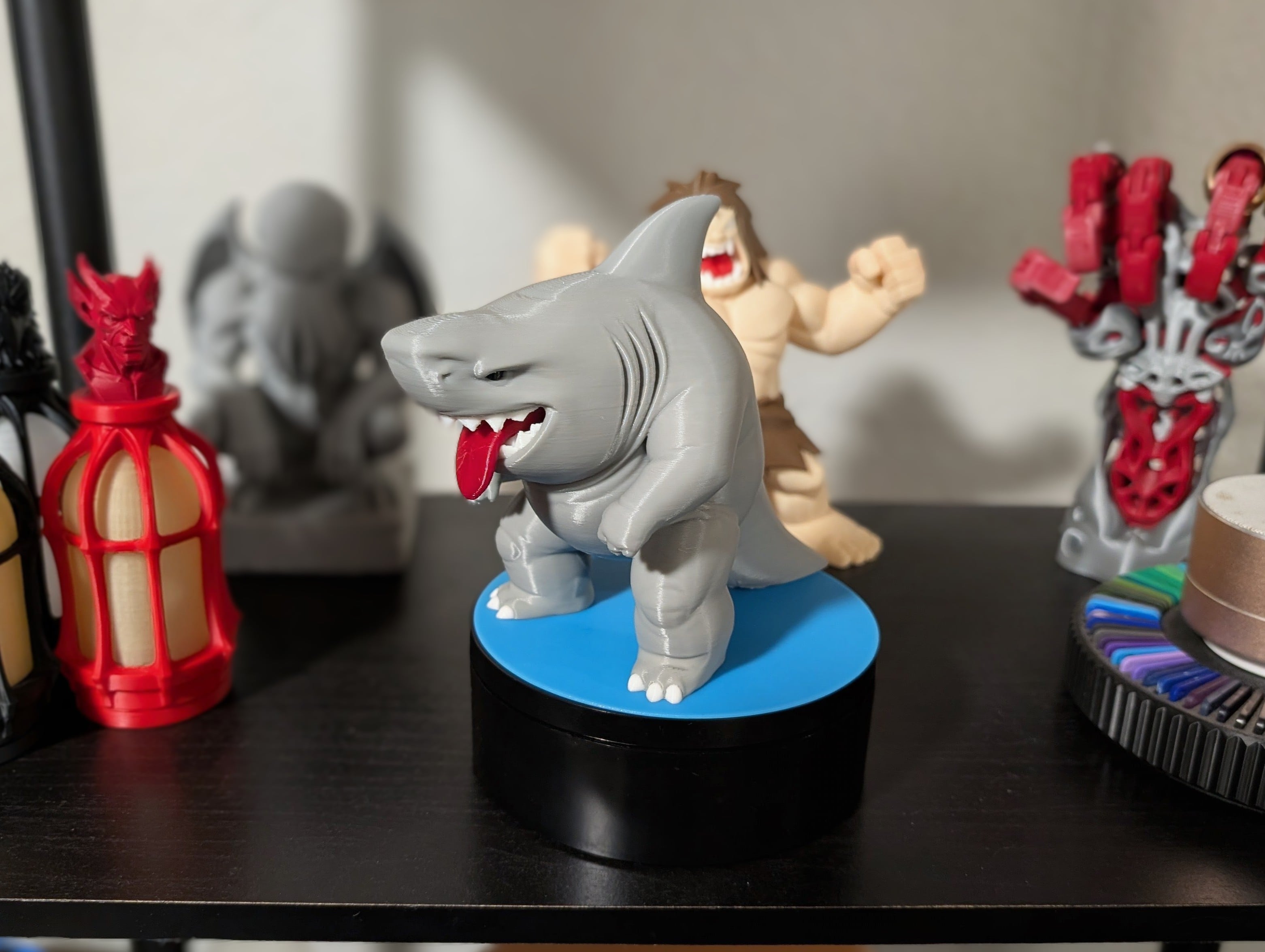 Chubby Shark - Multicolor Print 3d model