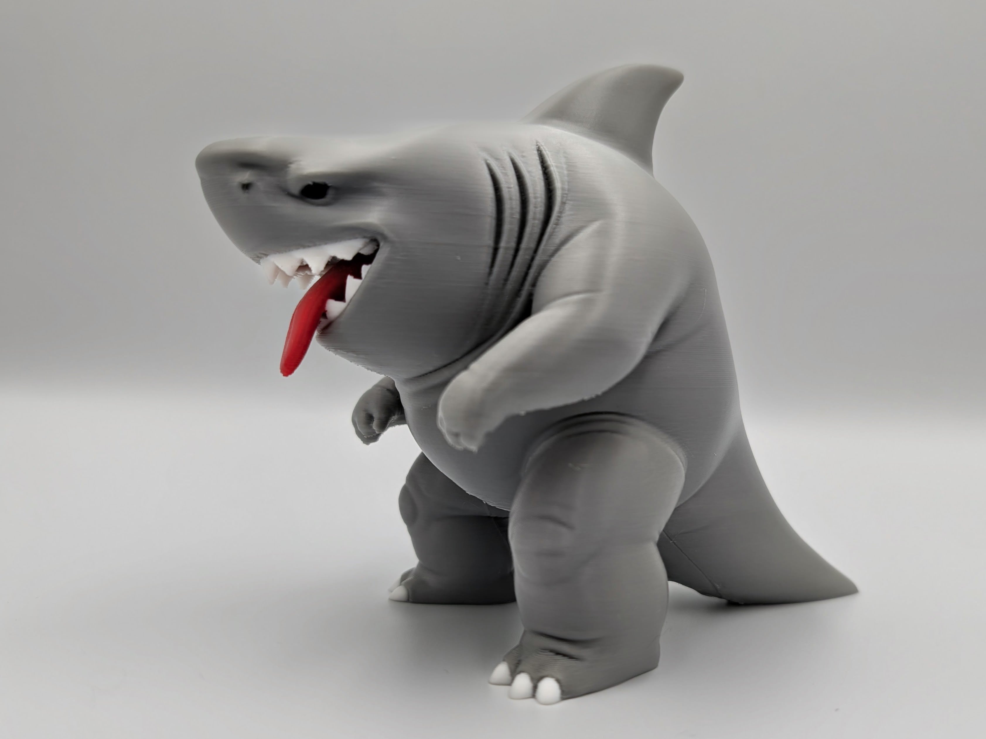 Chubby Shark - Multicolor Print 3d model
