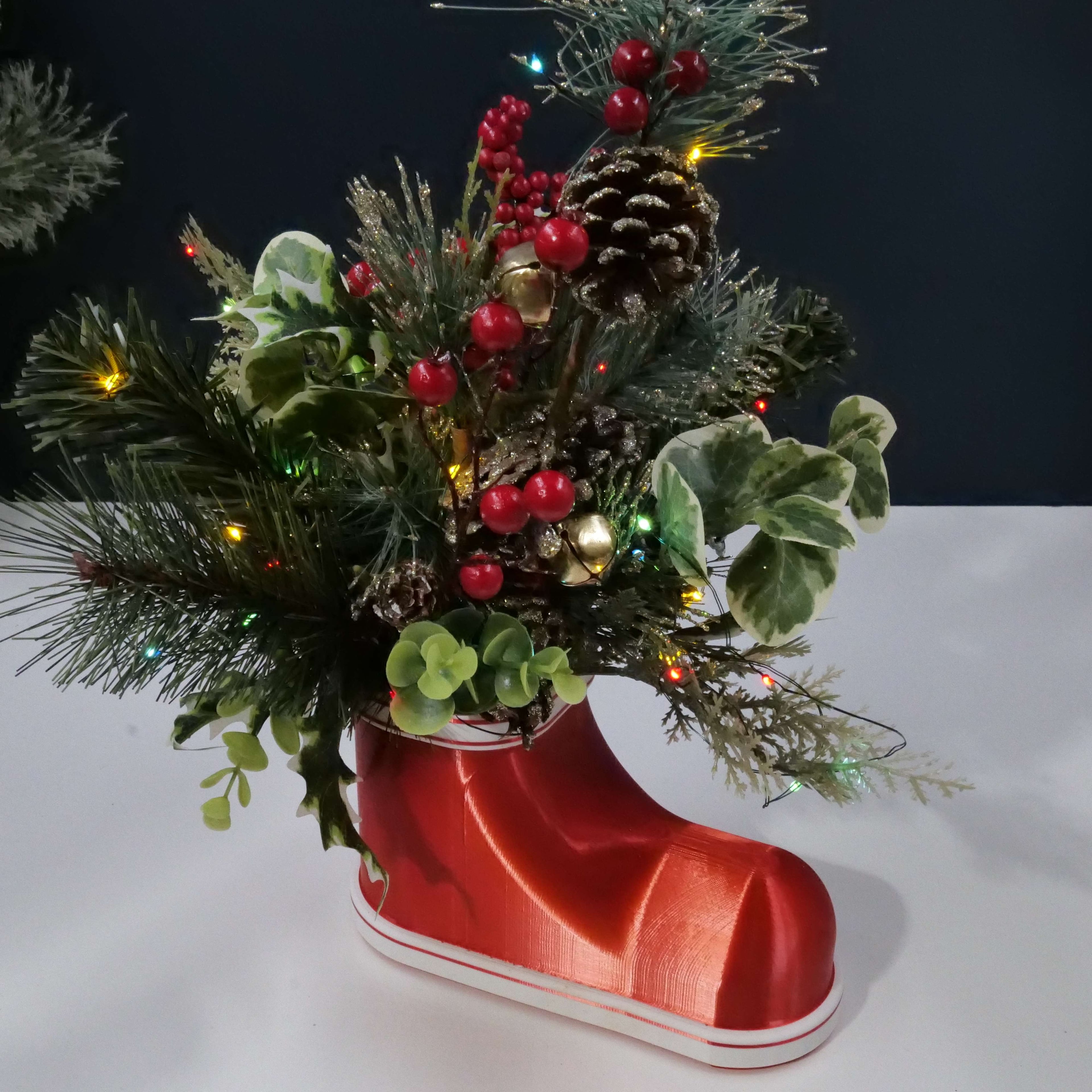 Holiday Children Boot Planter / Container 3d model