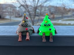 Teal Cat Creative Tree Dude 3d model
