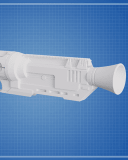 Brutus' Fourth Blaster - Skeleton Crew 3d model
