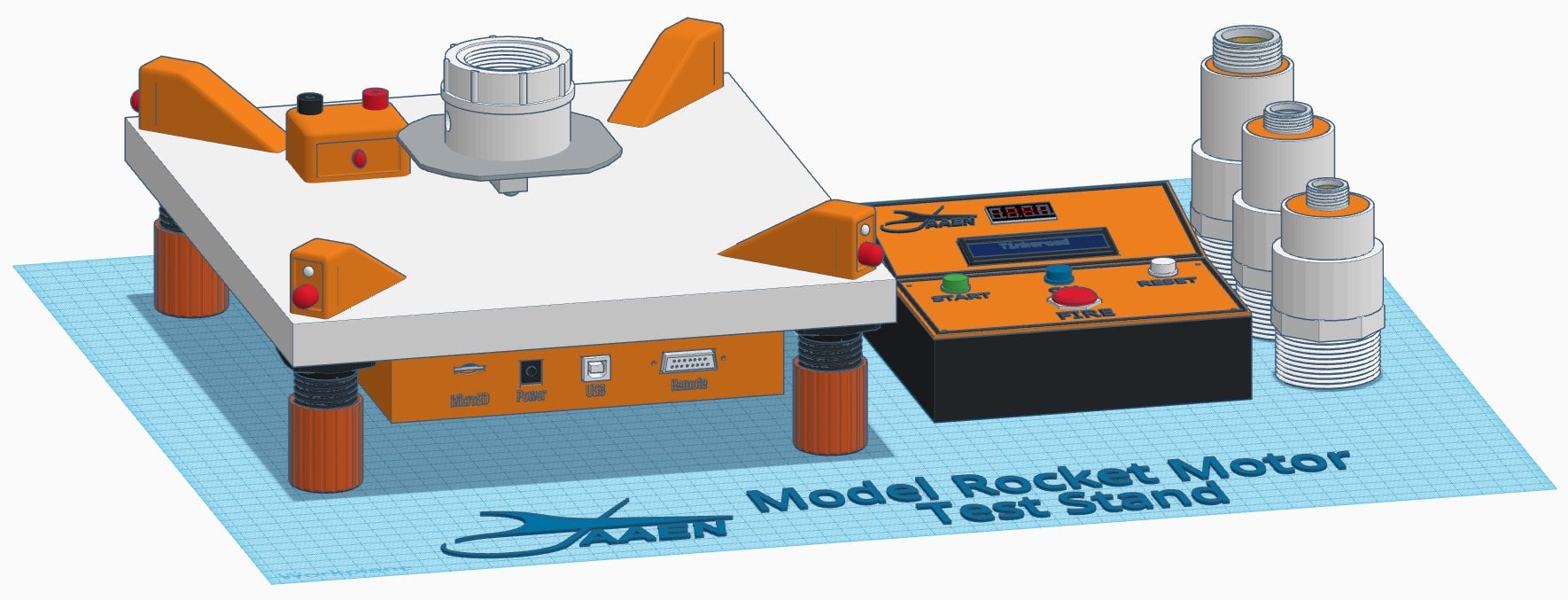 Model Rocket Motor Test Stand 3d model