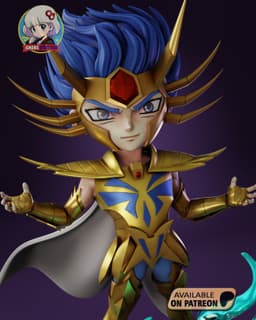 Saint Seiya Mask of Death Chibi - Premium Collectible 3d model