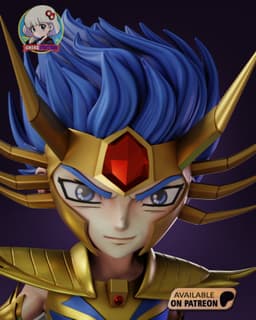 Saint Seiya Mask of Death Chibi - Premium Collectible 3d model