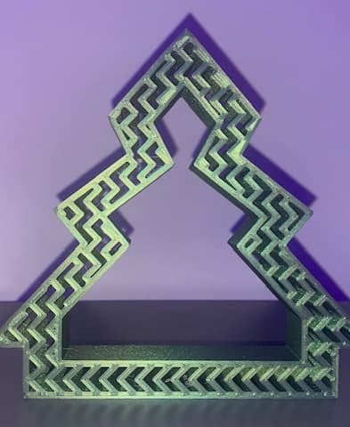Hollow Herringbone Holiday tree 3d model