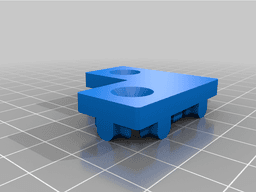 404020 L shaped 20x40 extrusion endcap 3d model