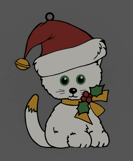 Christmas Pack: Cat II 3d model