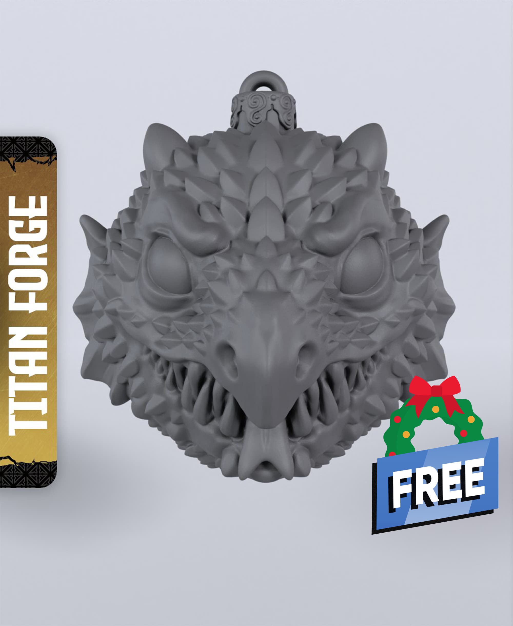 Dragon Bauble - With Free Dragon - 5e DnD Inspired for RPG and Wargamers 3d model