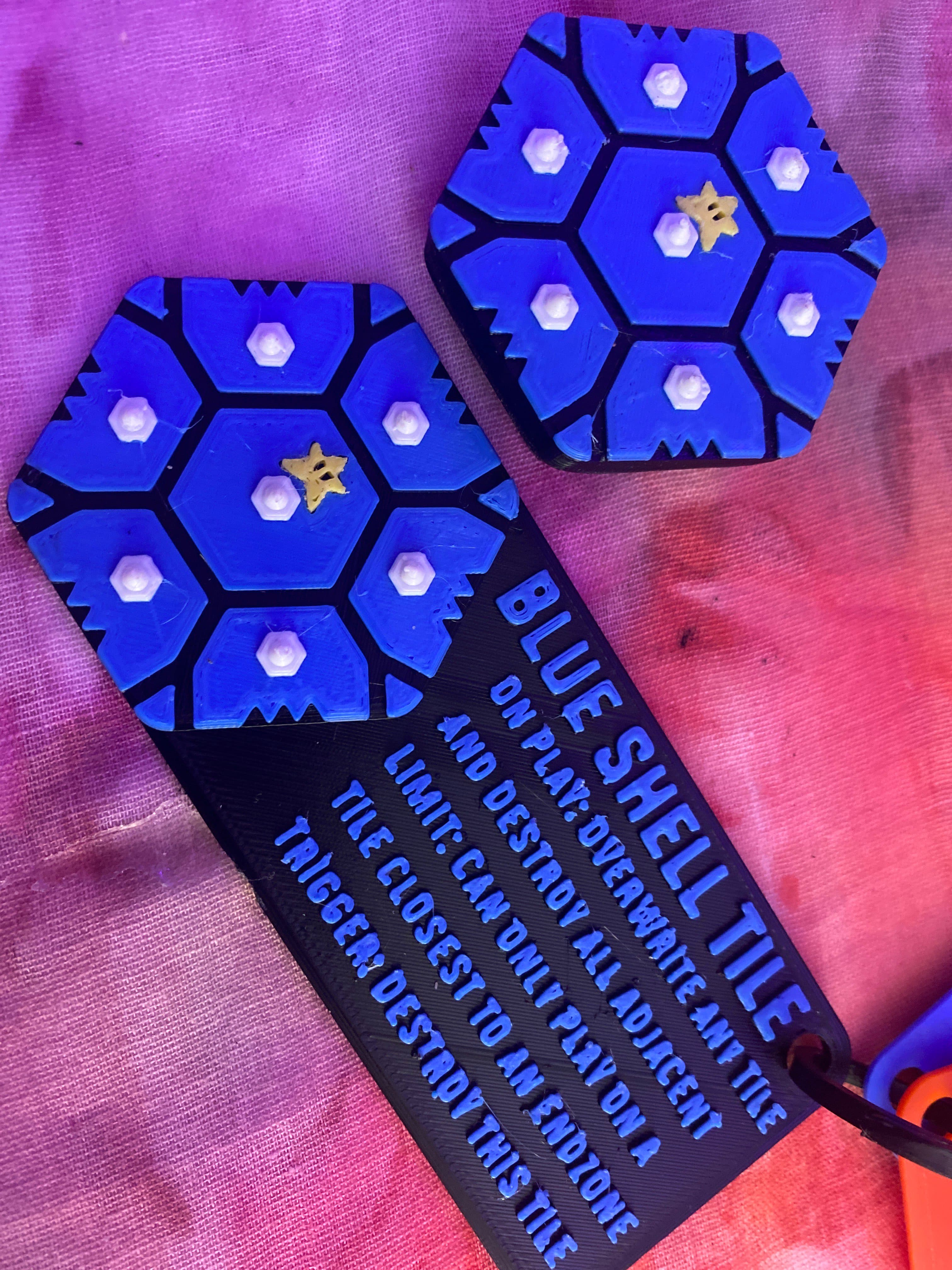 Hextraction Blue Shell Tile 3d model