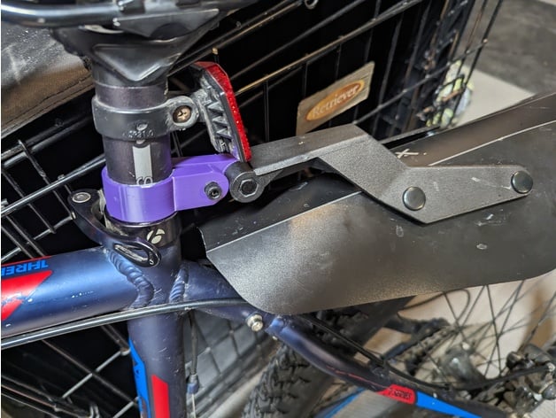 PDW Bike Fender Mount 3d model