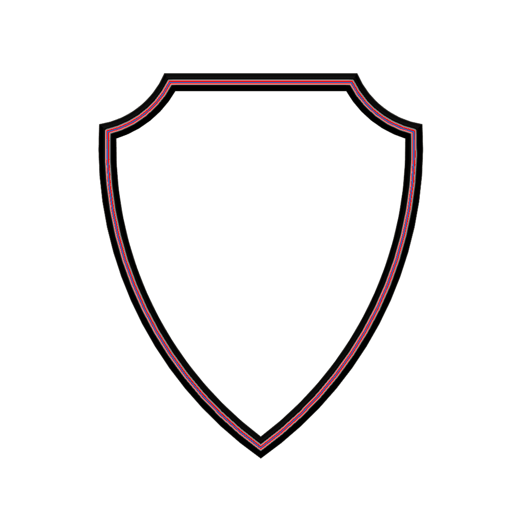 Shield Plaque Cookie Cutter STL File - 4 inches 3d model