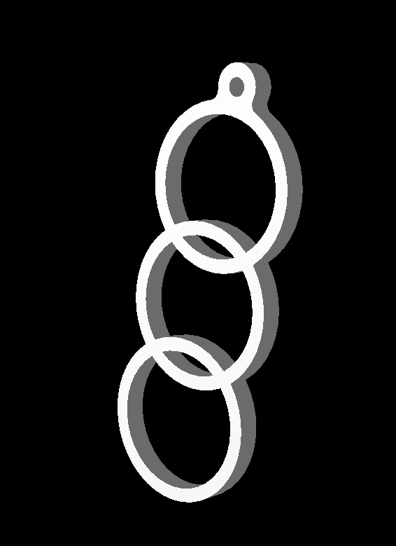 circular keychain 1.stl 3d model