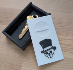 Magnetic Hide away key case 3d model