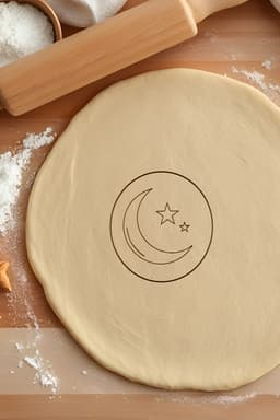 Moon Star Cookie Cutter, Biscuit Cutter 3d model