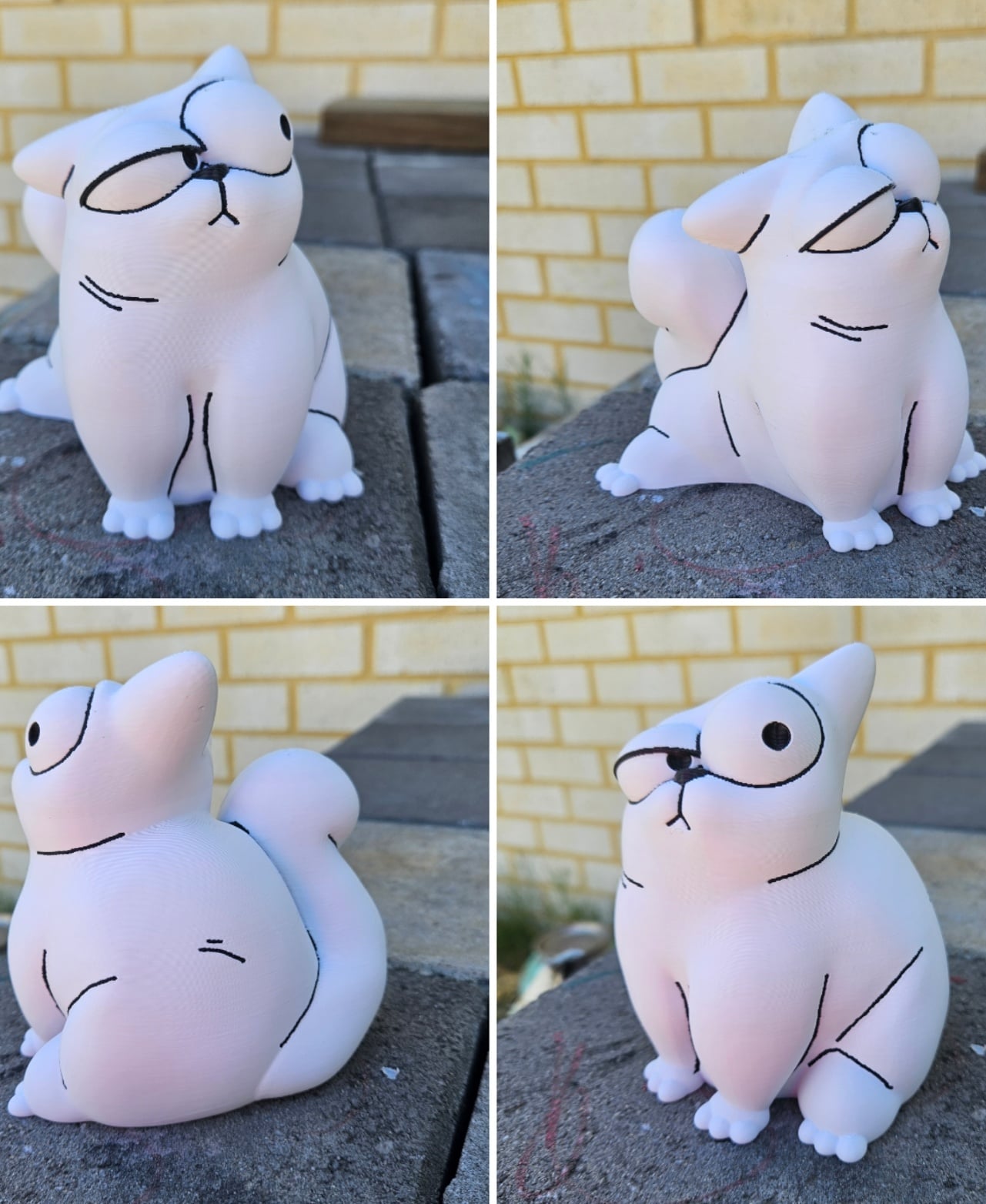 Grumpy Cat - Hehehe I tried painting it to make it look like a cartoon. What do you think? - 3d model