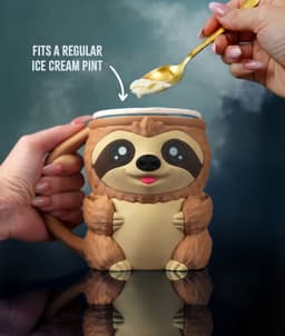 Sammy, the Ice Pint Holding Sloth 3d model